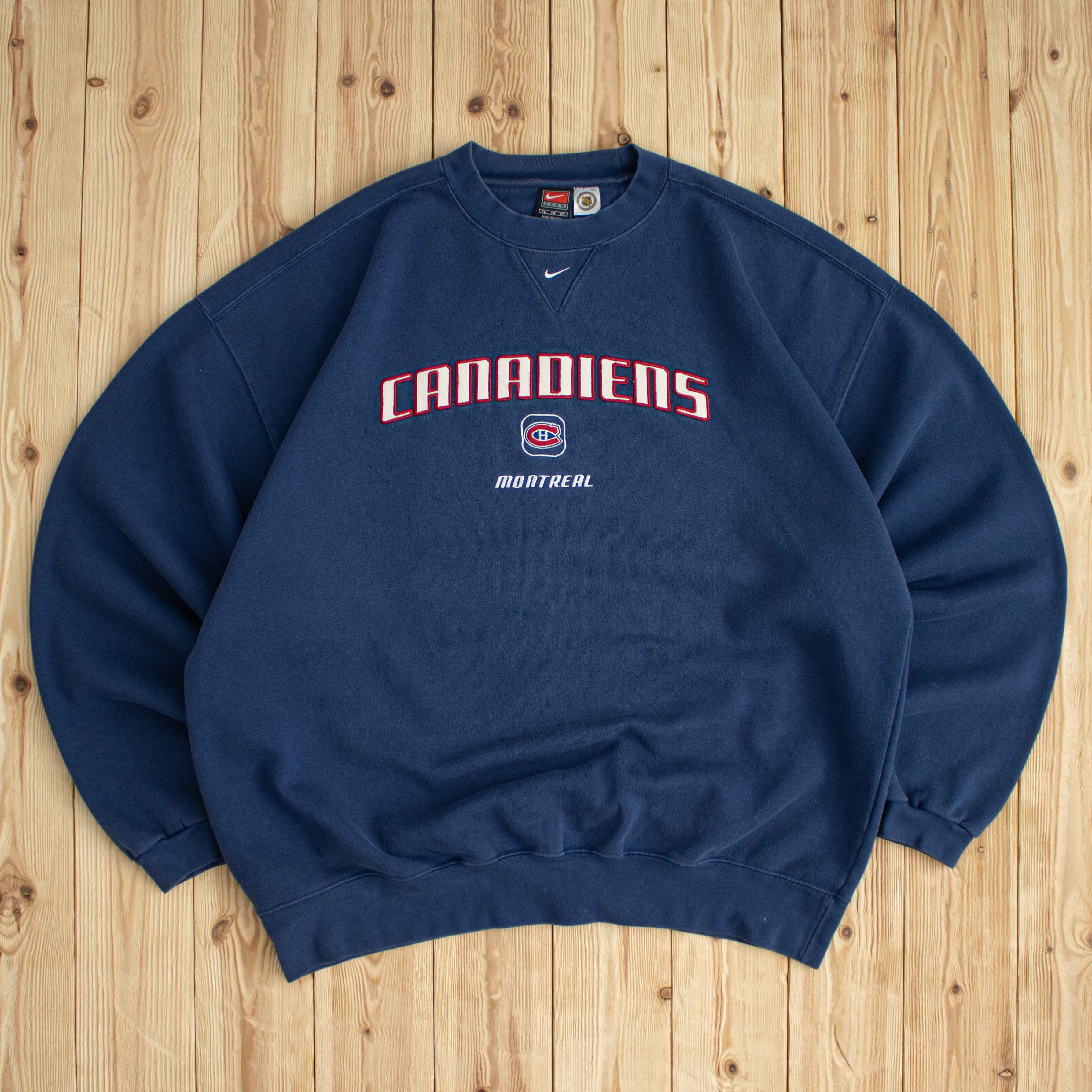(XL) Vintage Nike Canadiens Montreal Embroidered Sweatshirt