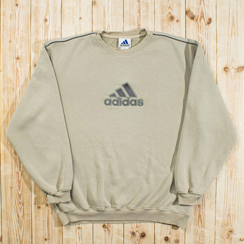 (M/L) Vintage Adidas Embroidered Sweatshirt