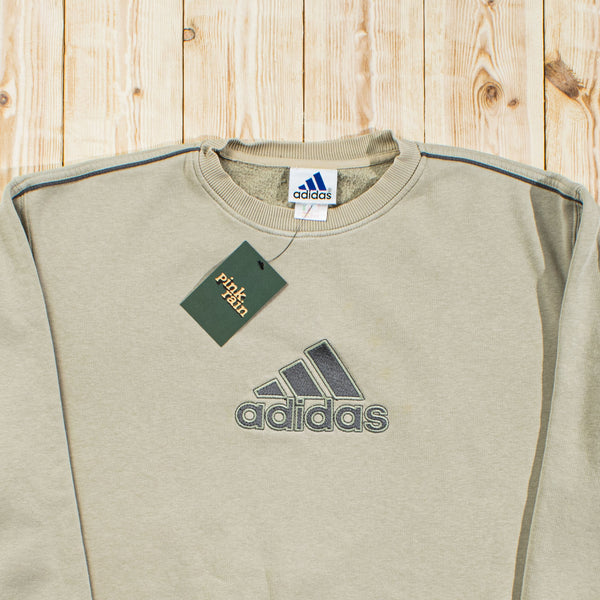 (M/L) Vintage Adidas Embroidered Sweatshirt