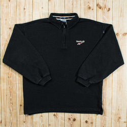 (M) Vintage Reebok Embroidered Quarter-Zip