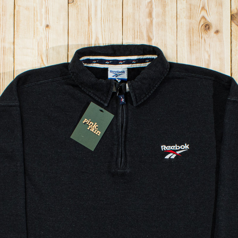 (M) Vintage Reebok Embroidered Quarter-Zip