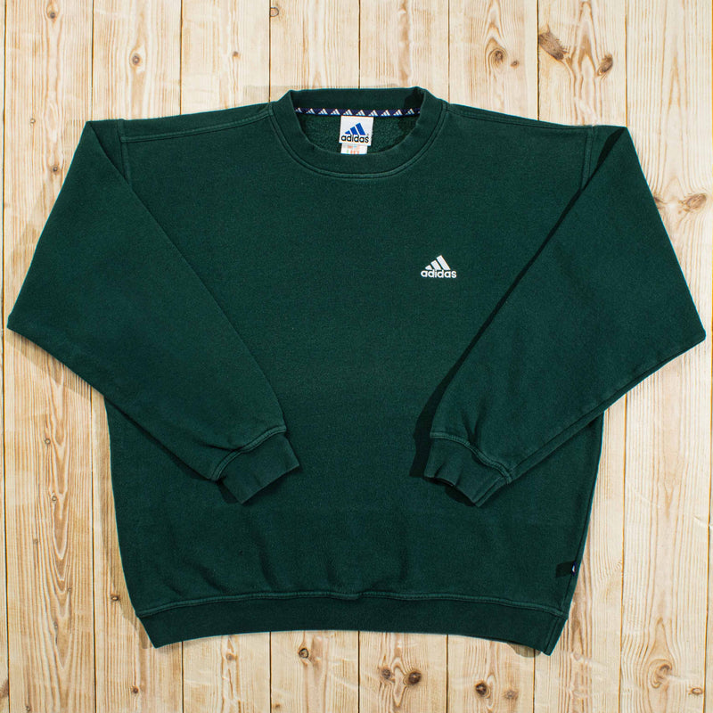 (M/L) Vintage Adidas Essential Embroidered Sweatshirt