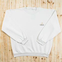 (M/L) Vintage Adidas Essential Embroidered Sweatshirt