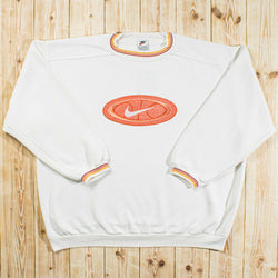 (M/L) Vintage Nike Swoosh Embroidered Sweatshirt