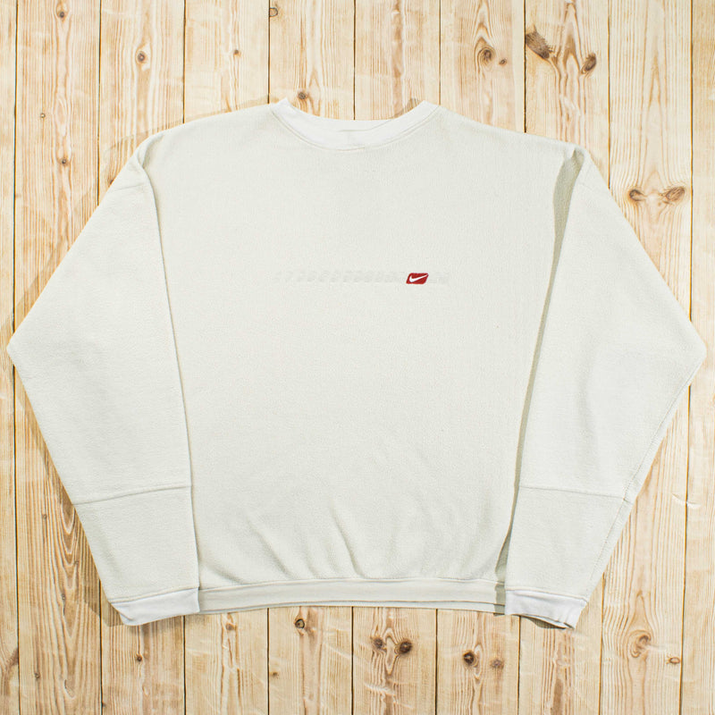 (M/L) Vintage Nike Embroidered Fleece Sweatshirt