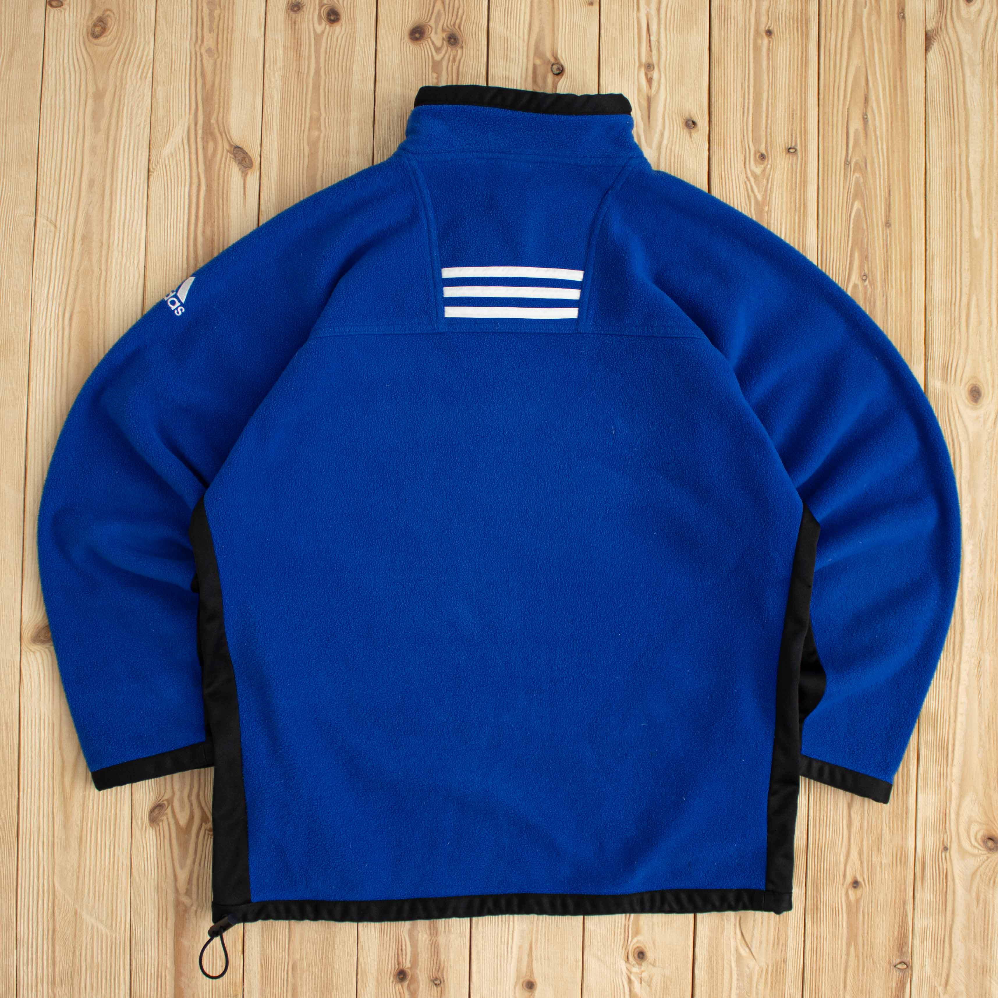 (L) Vintage Adidas Embroidered Fleece Quarter-Zip