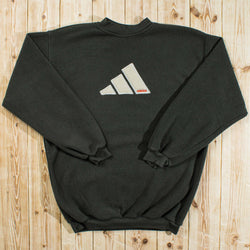 (L) Vintage Adidas Embroidered Fleece Sweatshirt