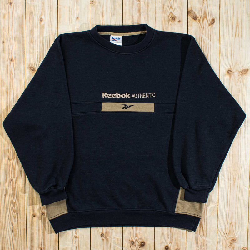 (M/L) Vintage Reebok Authentic Embroidered Sweatshirt