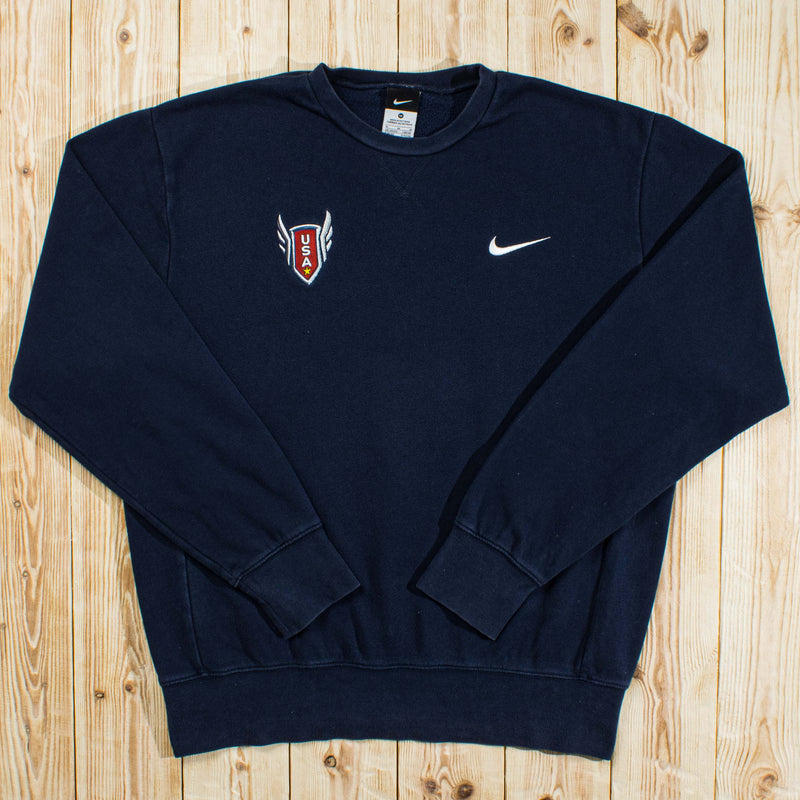 (M) Vintage Nike USA T&F Embroidered Sweatshirt