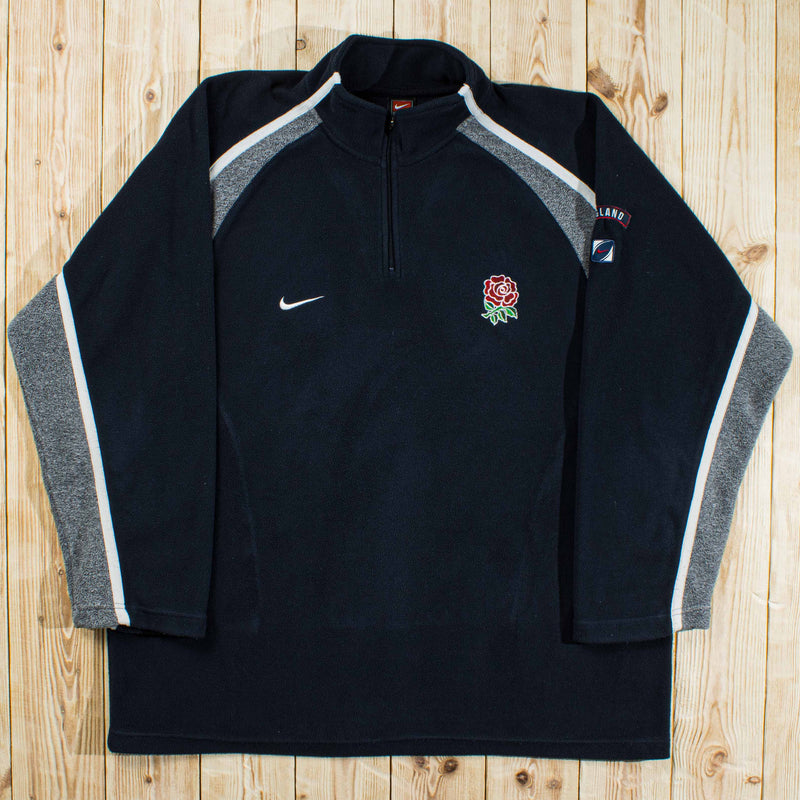 (L) Vintage Nike Embroidered Fleece Quarter-Zip