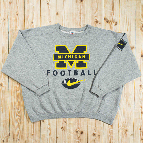 (XL) Vintage Nike Michigan Football Sweatshirt