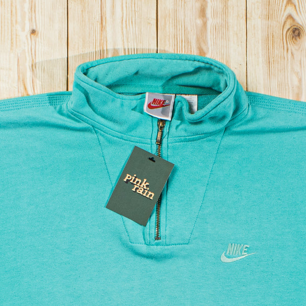 (M/L) Vintage Nike Sports Embroidered Quarter-Zip