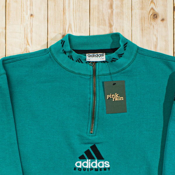 (L) Vintage Adidas Equipment Embroidered Quarter-Zip