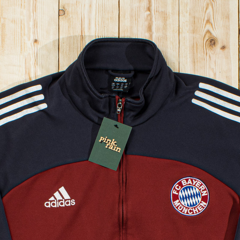 (M/L) Vintage Adidas FC Bayern Embroidered Full-Zip Sweatshirt