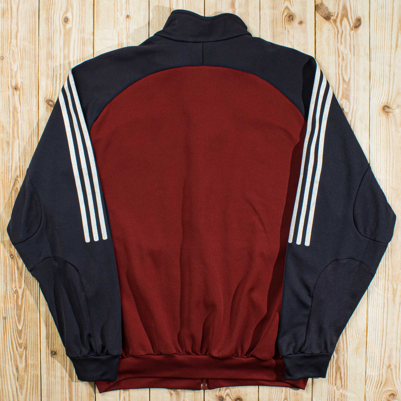 (M/L) Vintage Adidas FC Bayern Embroidered Full-Zip Sweatshirt