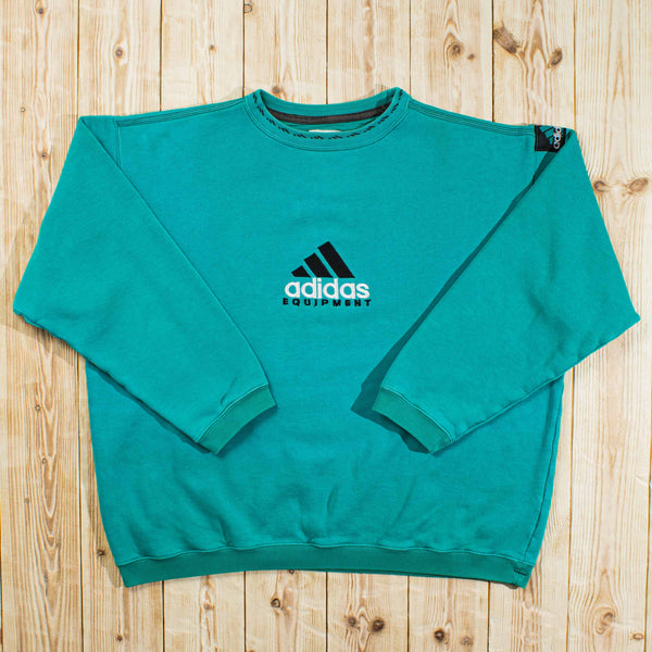 (L) Vintage Adidas Equipment Embroidered Sweatshirt