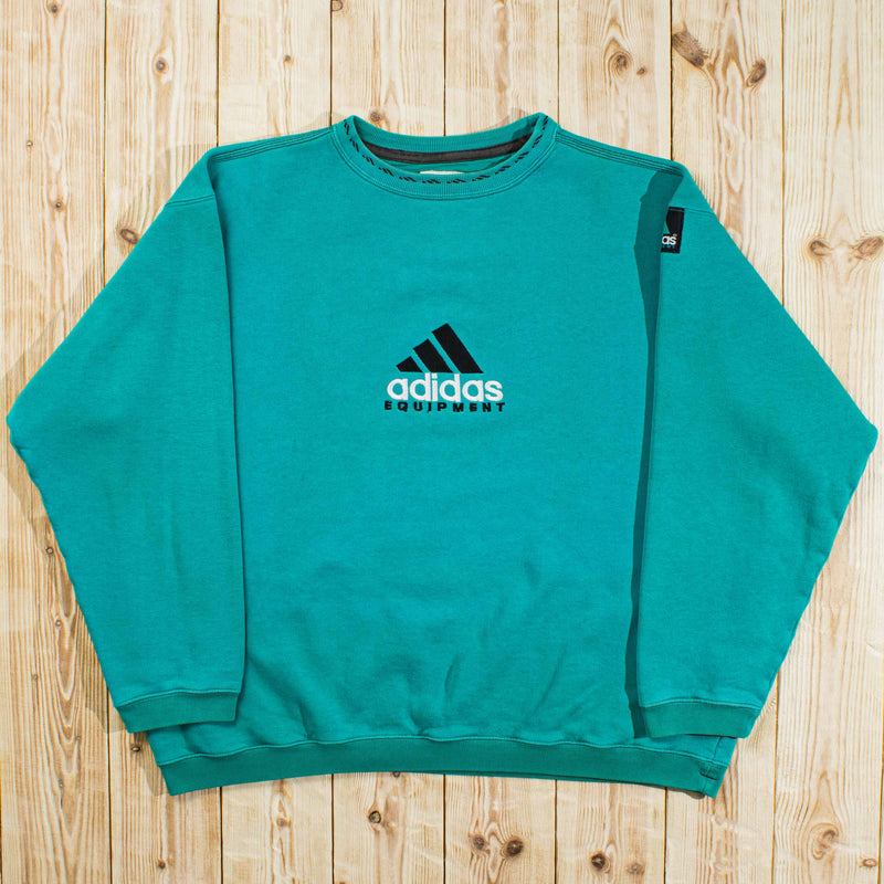 (L) Vintage Adidas Equipment Embroidered Sweatshirt