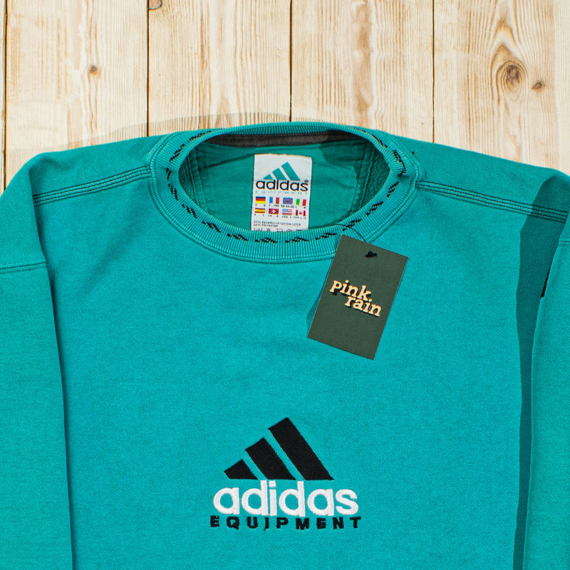 (L) Vintage Adidas Equipment Embroidered Sweatshirt