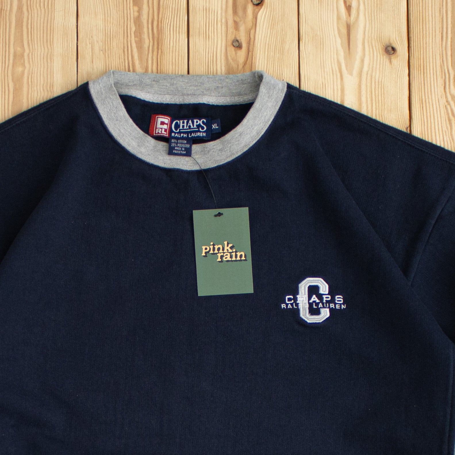 (L) Vintage Chaps Ralph Lauren Embroidered Sweatshirt