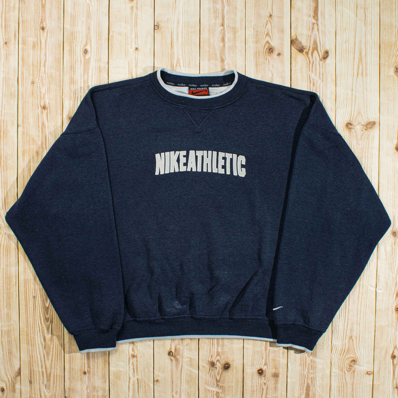 (L/XL) Vintage Nike Athletic Embroidered Sweatshirt