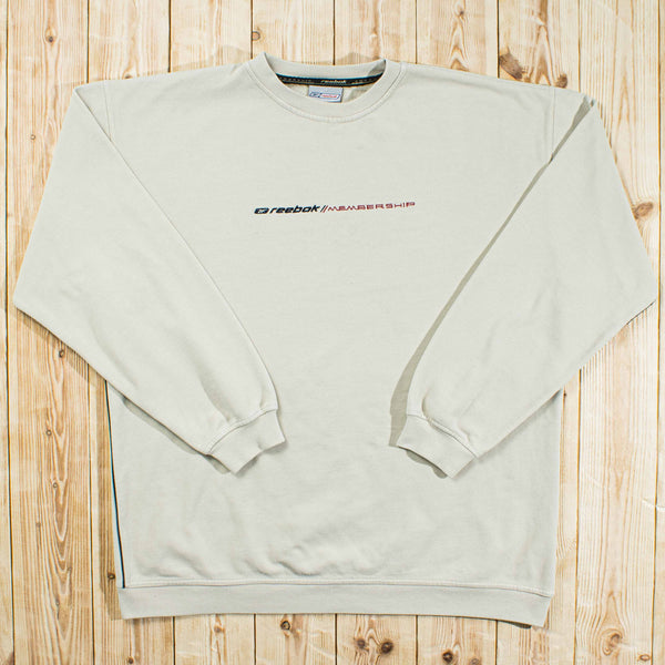 (XL) Vintage Reebok Membership Embroidered Sweatshirt