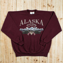 (L) Vintage Alaska Printed Sweatshirt