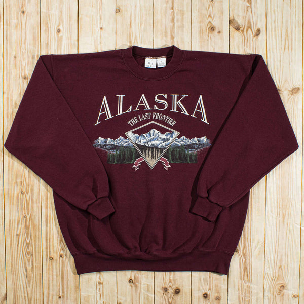 (L) Vintage Alaska Printed Sweatshirt