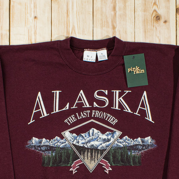 (L) Vintage Alaska Printed Sweatshirt