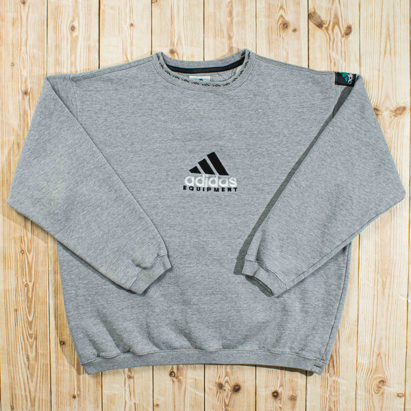 (L) Vintage Adidas Equipment Embroidered Sweatshirt