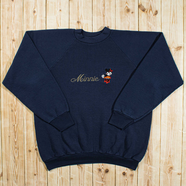 (L) Vintage Minnie Embroidered Sweatshirt