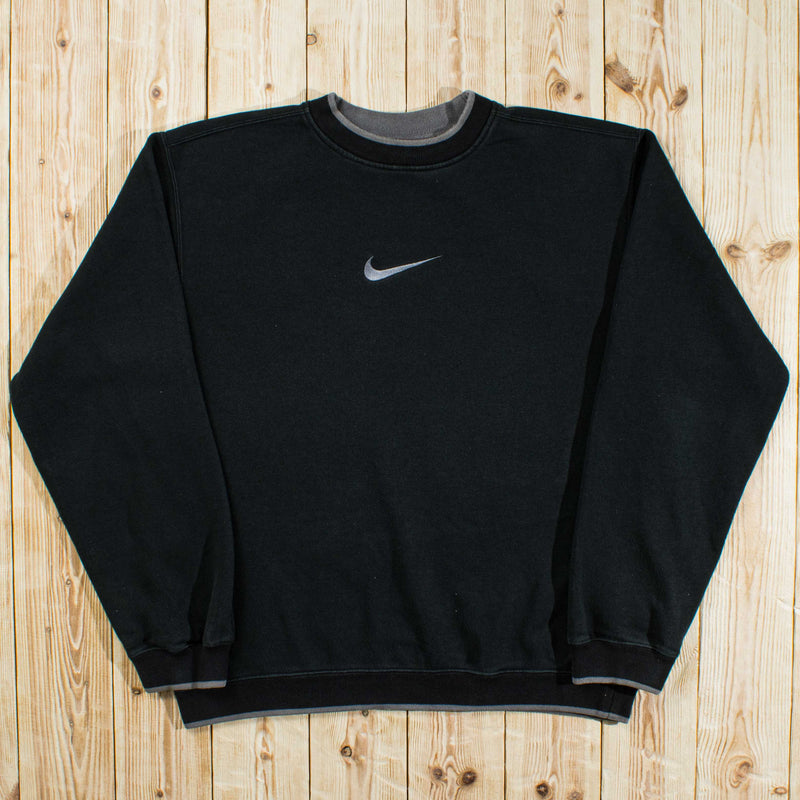 (L) Vintage Nike Swoosh Embroidered Sweatshirt