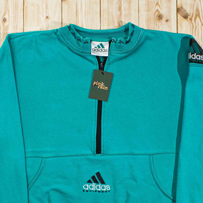 (L) Vintage Adidas Equipment Embroidered Quarter-Zip