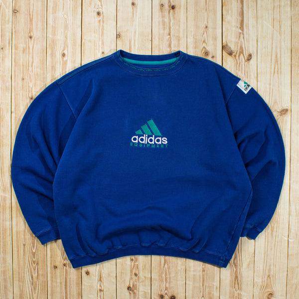 (L) Vintage Adidas Equipment Embroidered Sweatshirt