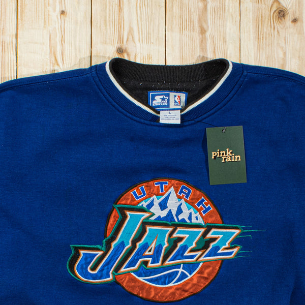 (M) Vintage Utah Jazz Starter Embroidered Sweatshirt