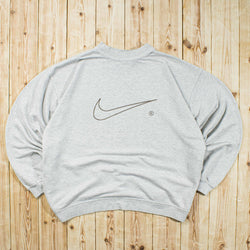 (L) Vintage Nike Swoosh Embroidered Sweatshirt