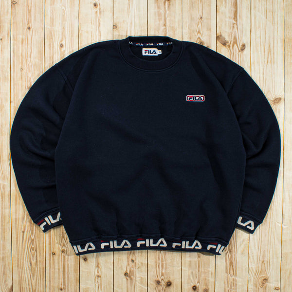 (L) Vintage FILA Embroidered Sweatshirt