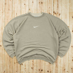 (L) Vintage Nike Swoosh Embroidered Sweatshirt