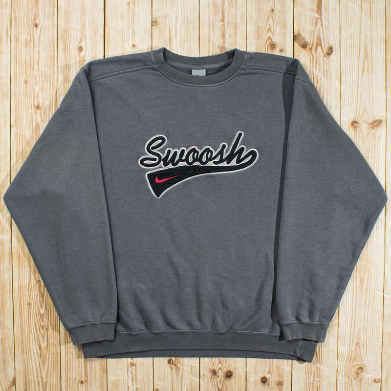 (L) Vintage Nike Swoosh Embroidered Sweatshirt