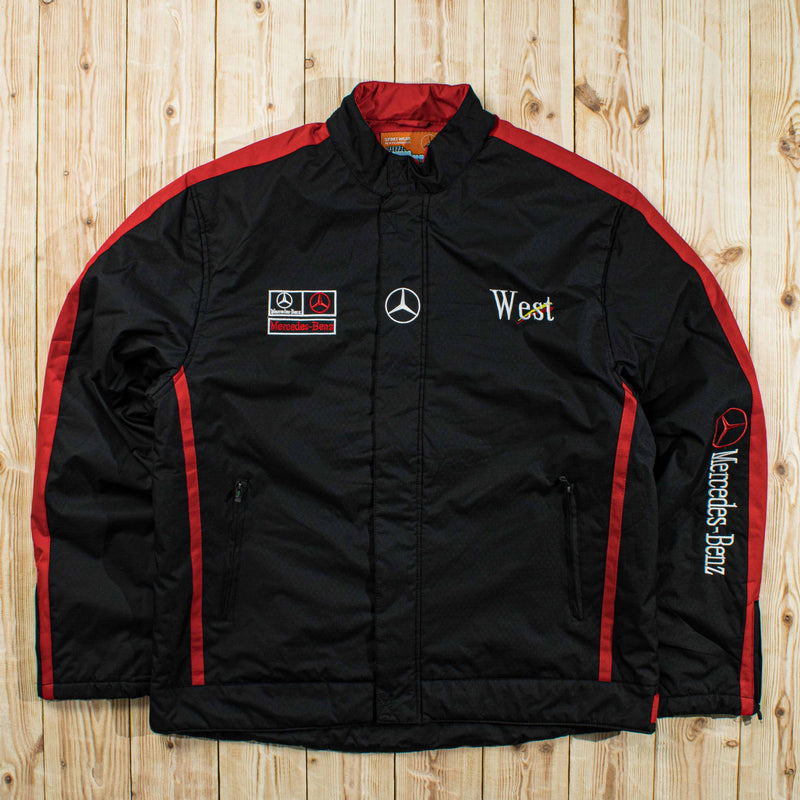 (XL) Vintage Mercedes-Benz Embroidered Puffer Jacket