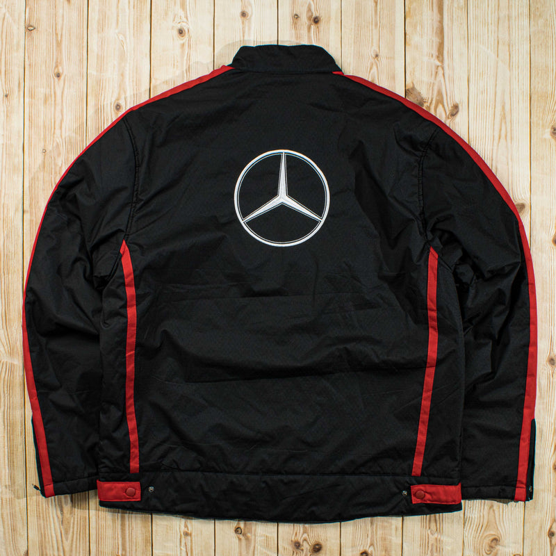 (XL) Vintage Mercedes-Benz Embroidered Puffer Jacket