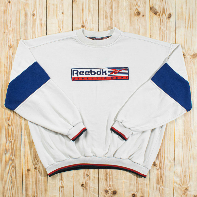 (S/M) Vintage Reebok Embroidered Sweatshirt