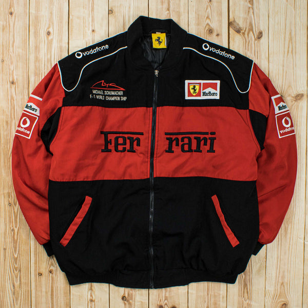 (L) Vintage Ferrari Michael Schumacher Embroidered Jacket