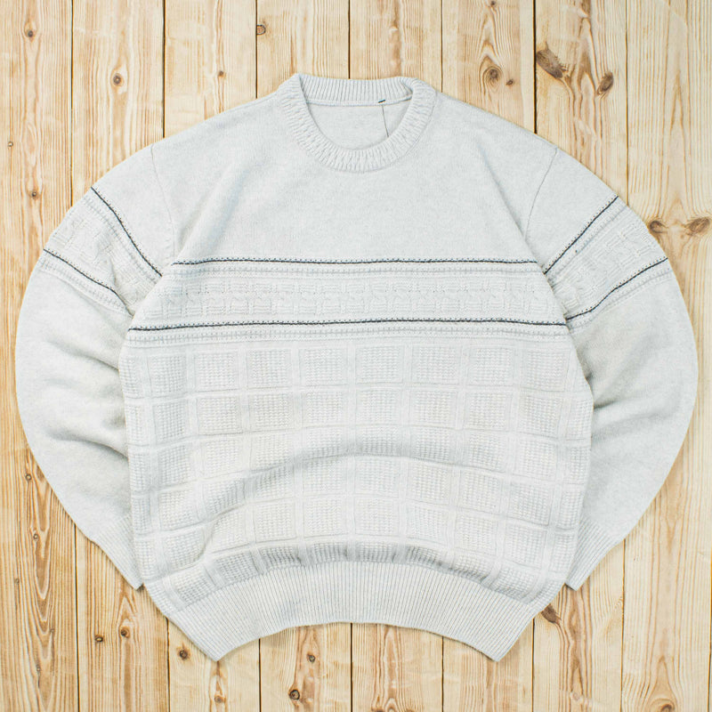 (L) Vintage Abstract Pattern Sweater