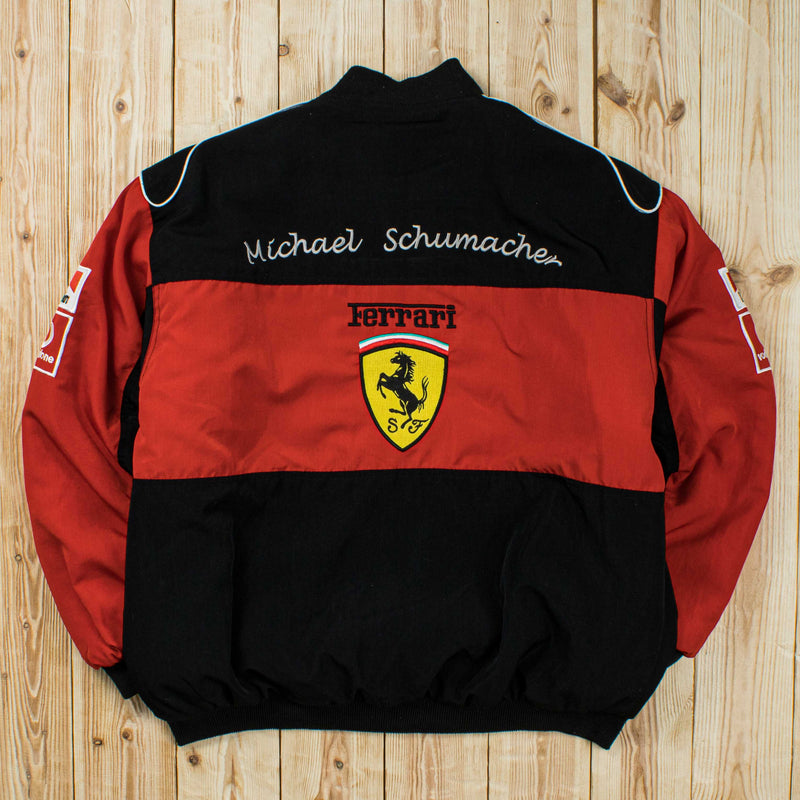 (L) Vintage Ferrari Michael Schumacher Embroidered Jacket