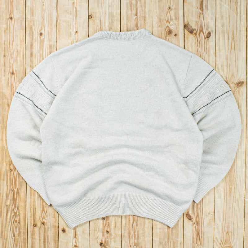 (L) Vintage Abstract Pattern Sweater