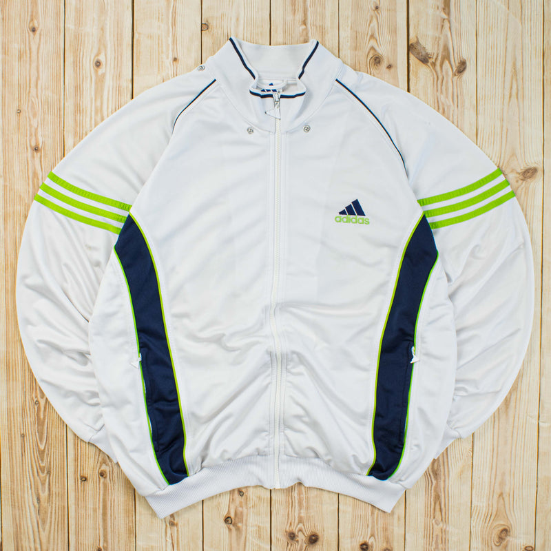 (L) Vintage Adidas Essential Embroidered Full-Zip Sweatshirt/Jacket