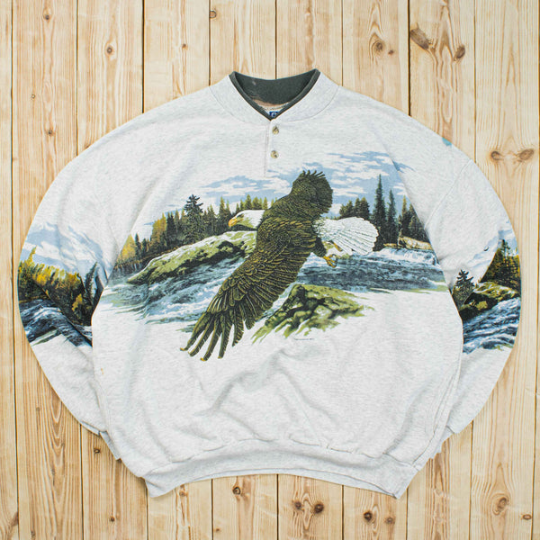 (L) Vintage Art Unlimited Eagle Sweatshirt