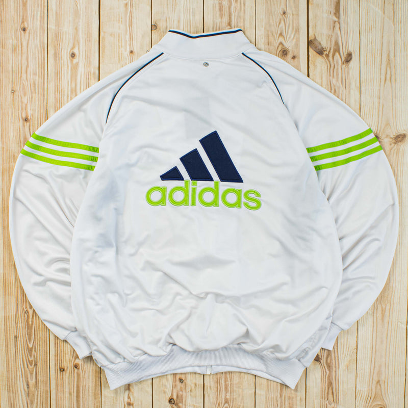 (L) Vintage Adidas Essential Embroidered Full-Zip Sweatshirt/Jacket