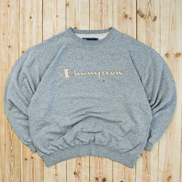 (M) Vintage Champion Embroidered Sweatshirt