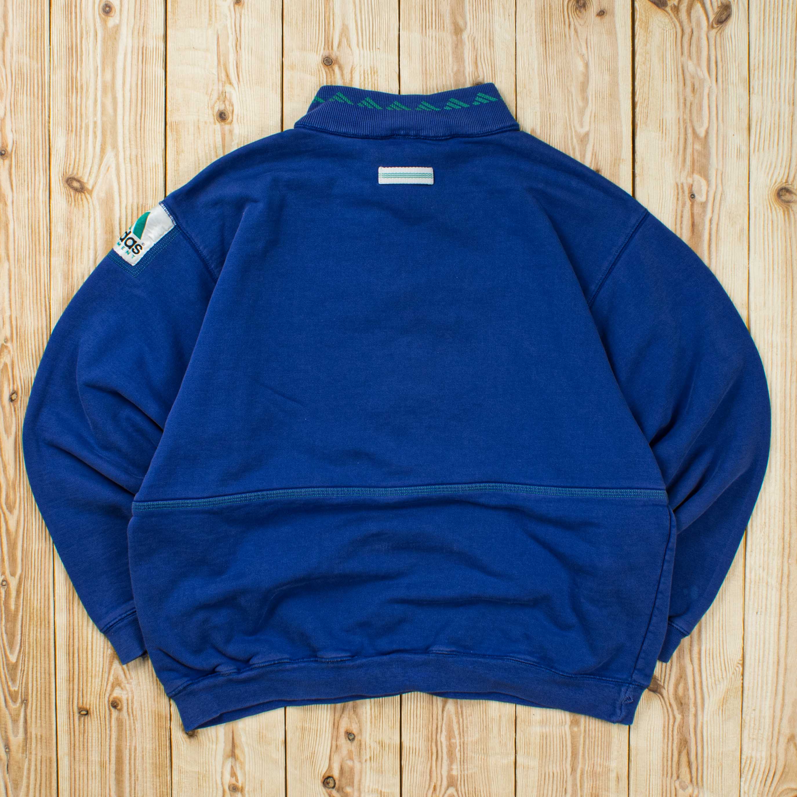 (S) Vintage Adidas Equipment Embroidered Quarter-Zip